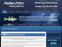 Tablet Screenshot of parkerpetefishing.com